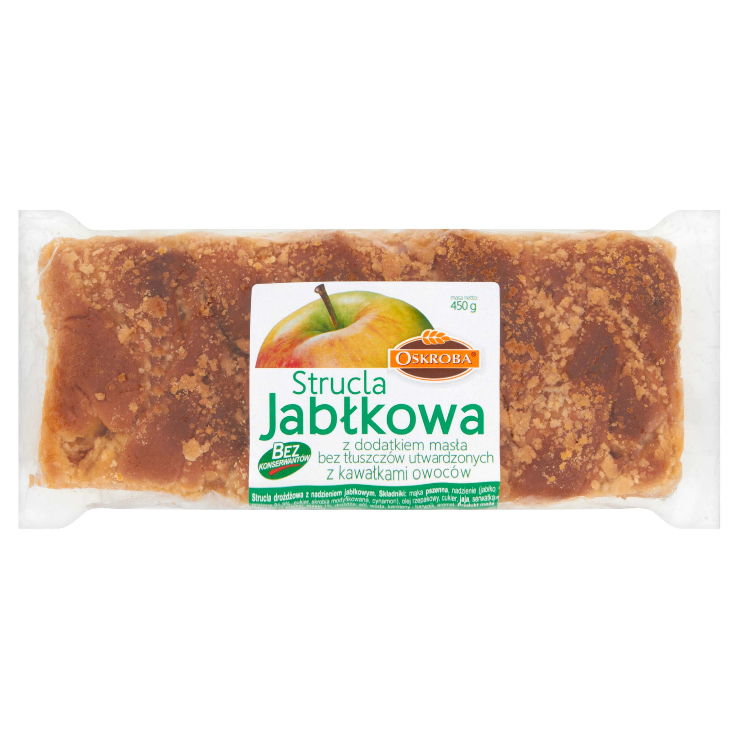 OSKROBA Strucla jabłkowa 450 g