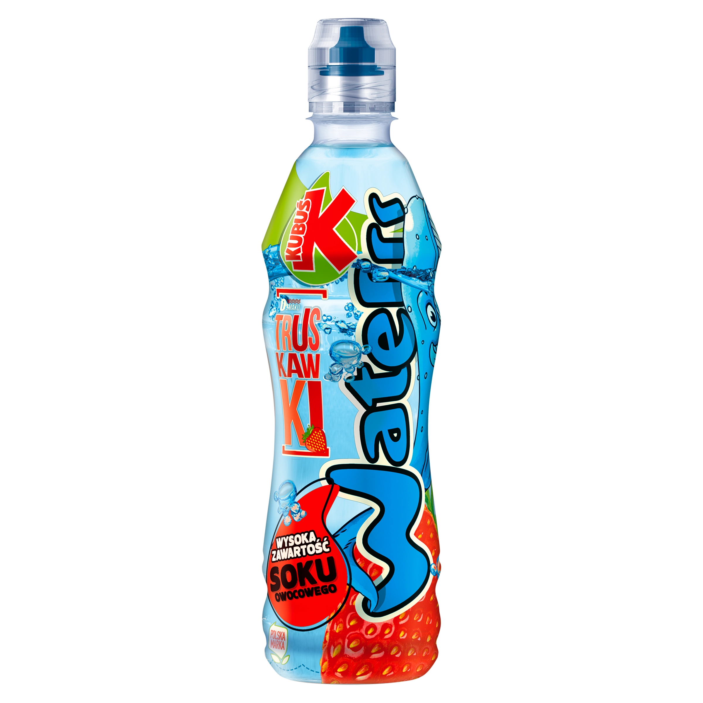KUBUŚ WATERRR Napój o smaku truskawki 500 ml