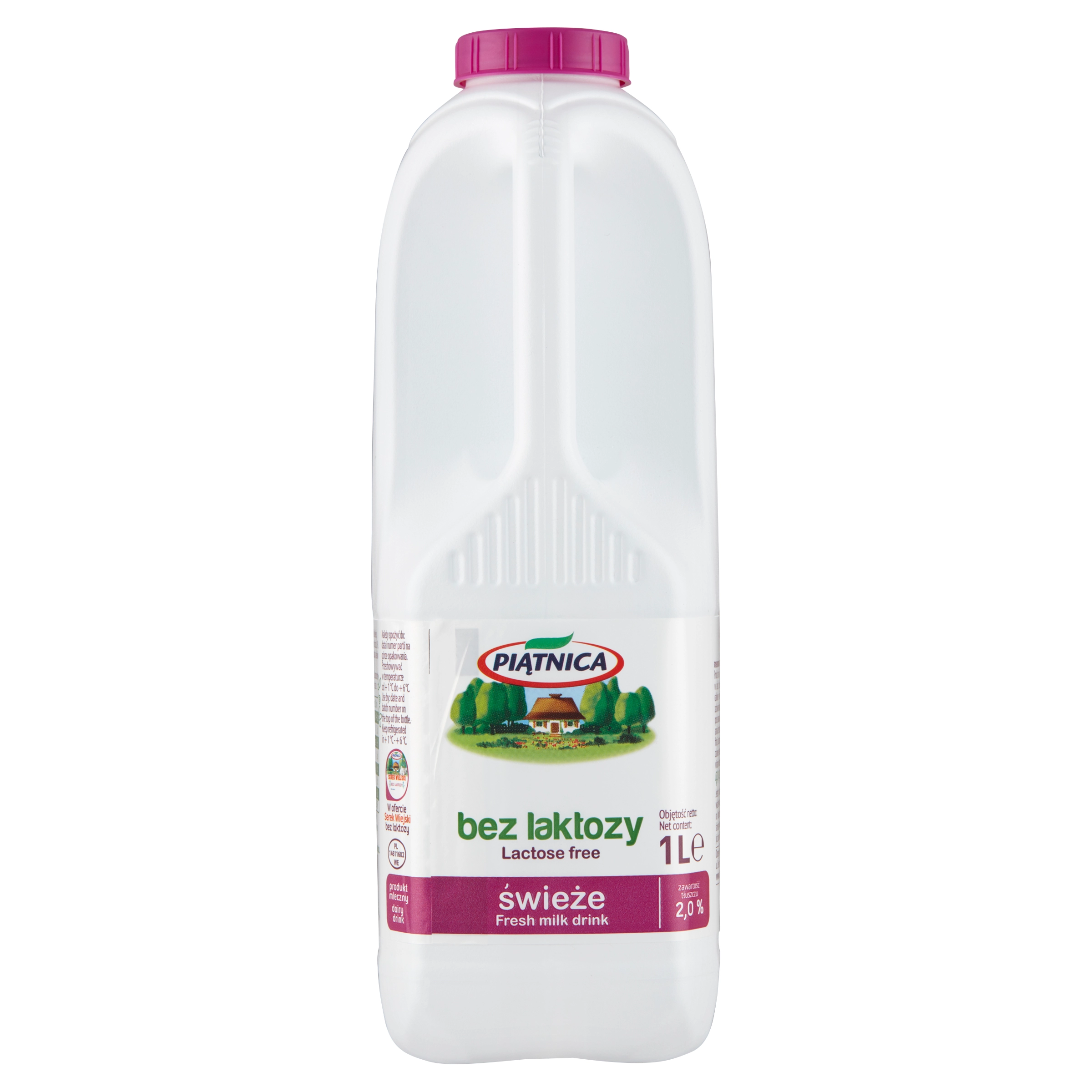 PIĄTNICA Mleko wiejskie 2% bez laktozy 1000 ml