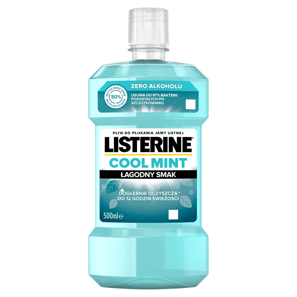 LISTERINE COOL MINT Płyn do płukania jamy ustnej łagodny smak 500 ml
