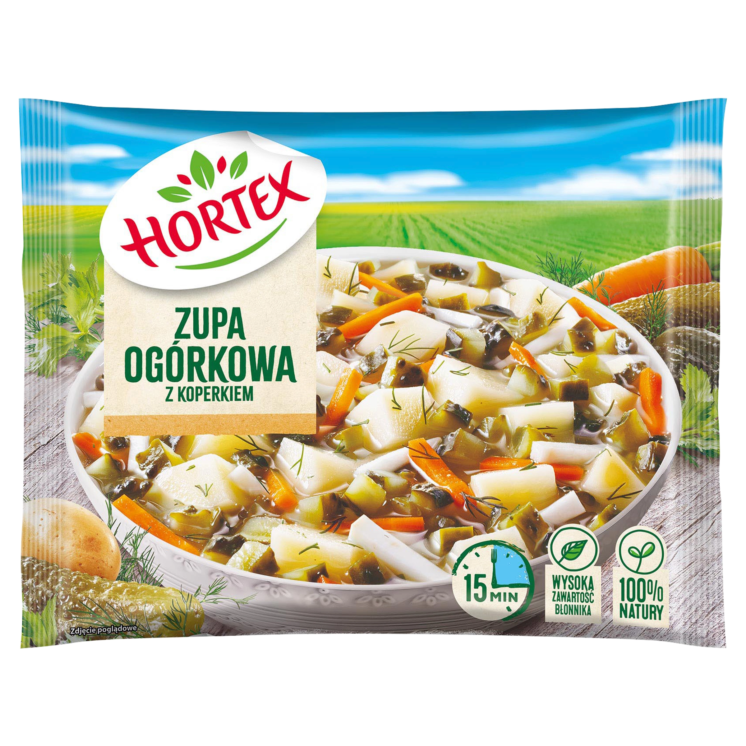 HORTEX Zupa ogórkowa z koperkiem mrożona 450 g