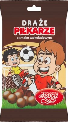 WADOWICE SKAWA PIŁKARZE Draże o smaku czekoladowym 70 g