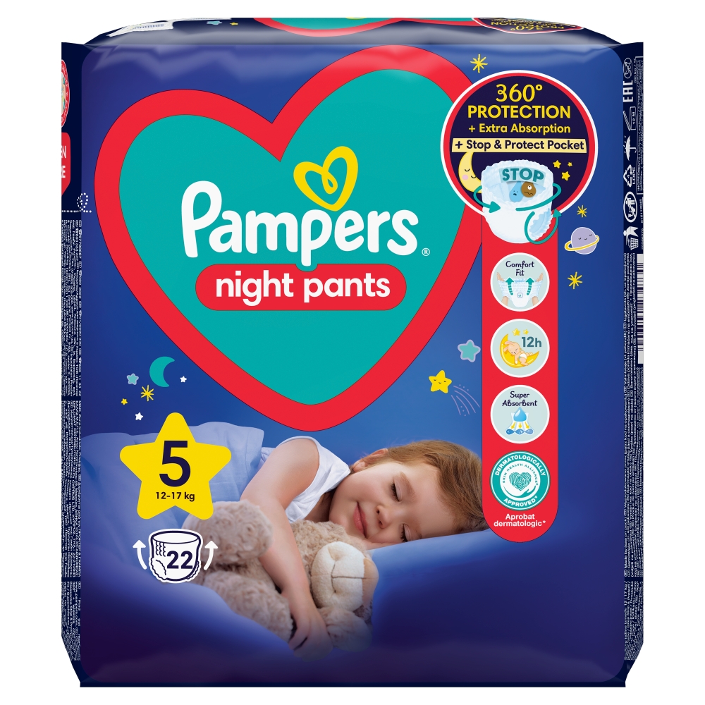PAMPERS VP NIGHT PANTS 5-JUNIOR 22