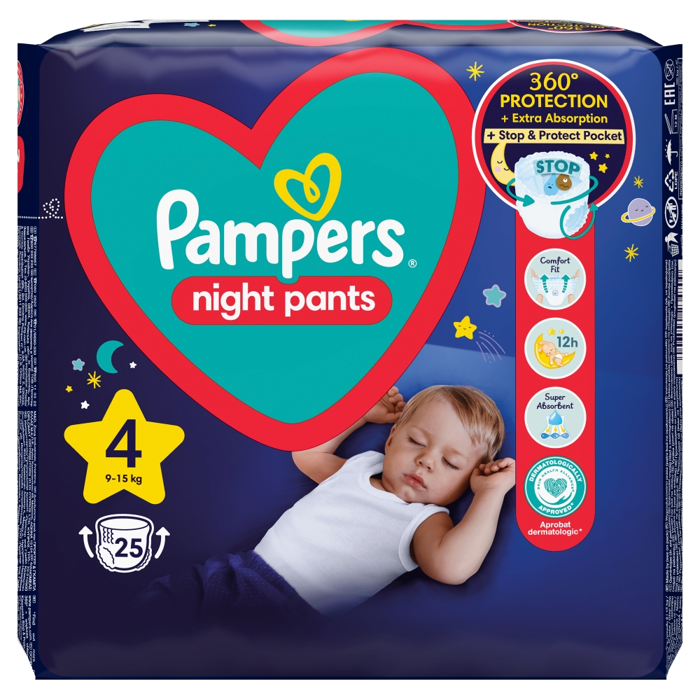 PAMPERS VP NIGHT PANTS 4-MAXI 25