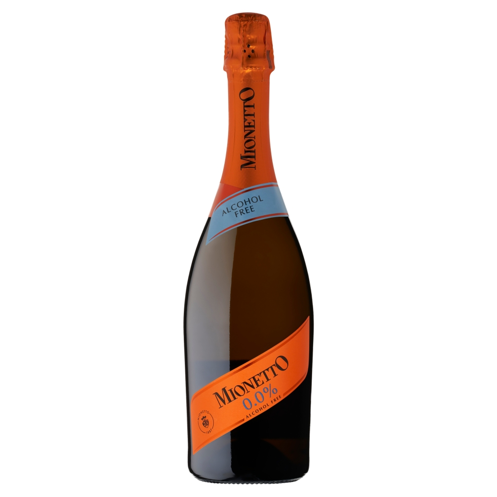 MIONETTO Wino Prosecco półwytrawne musujące bezalkoholowe 750 ml
