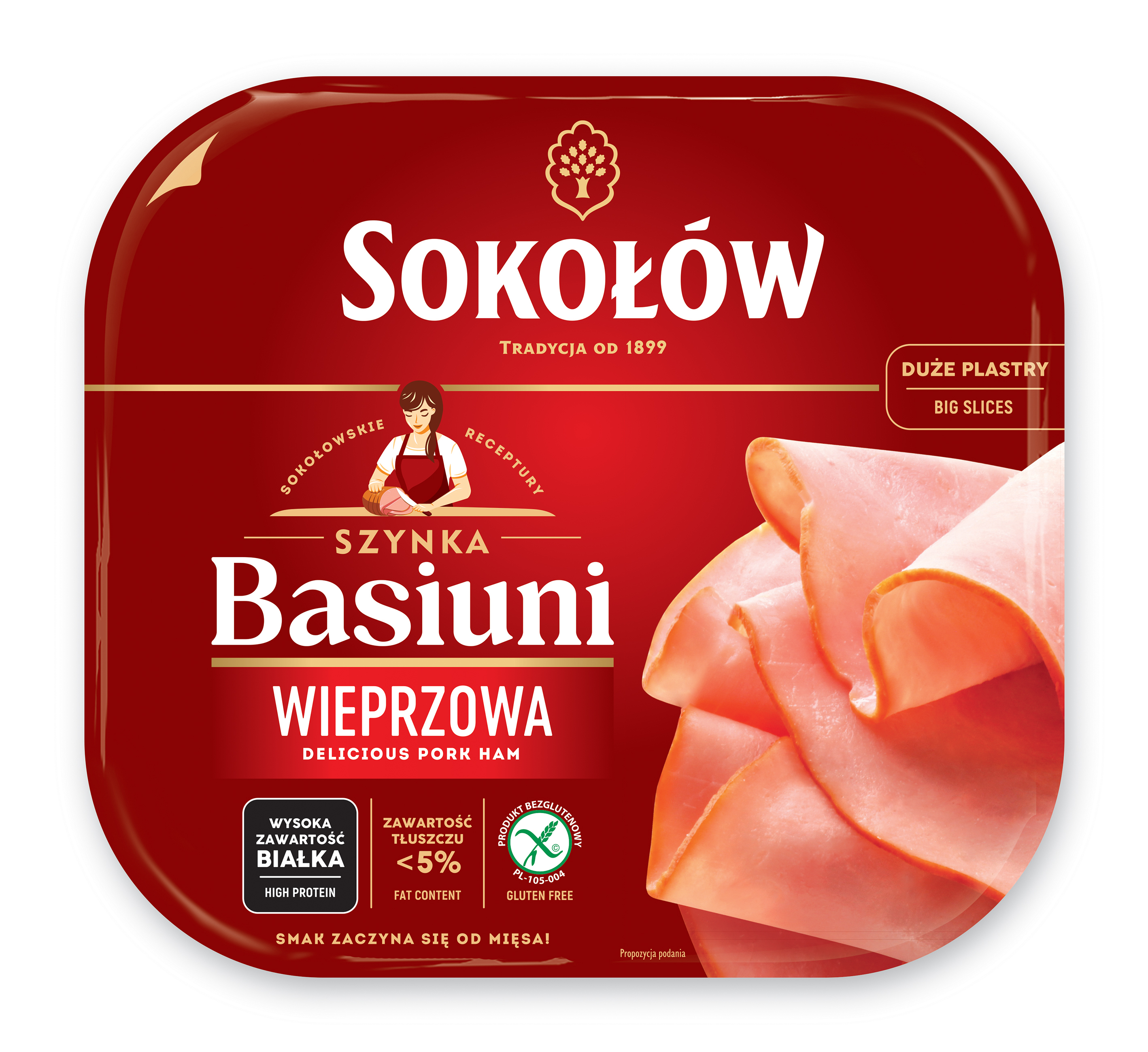 SOKOŁÓW Szynka Basiuni 140 g