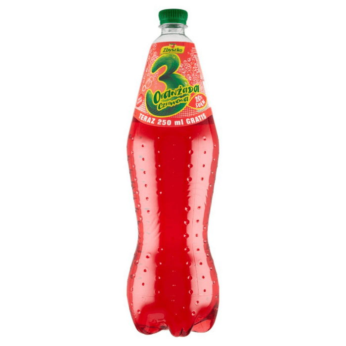 ZBYSZKO 3 Napój gazowany czerwone pomarańcze 20% soku 1750 ml