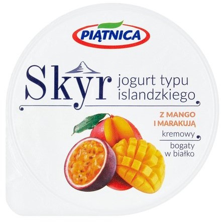 PIĄTNICA Skyr jogurt typu islandzkiego z mango i marakują 150g