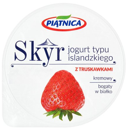 PIĄTNICA Skyr jogurt typu islandzkiego z truskawkami 150g