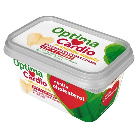OPTIMA CARDIO Margaryna roślinna z dodatkiem steroli roślinnych o smaku masła 400g
