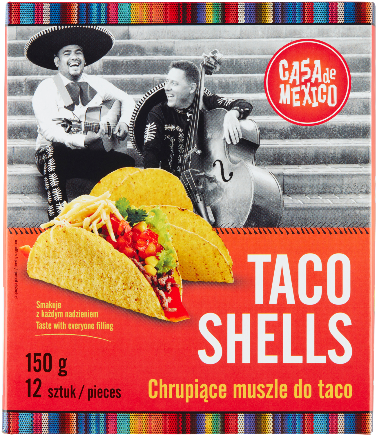 CASA DE MEXICO Taco shells 12 szt. 150g