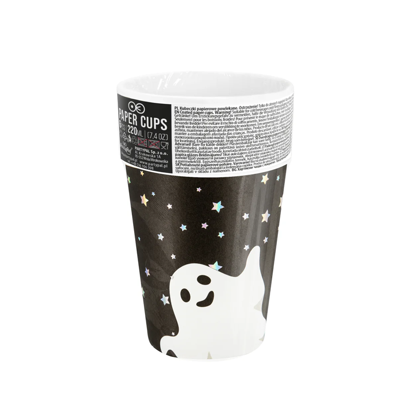 HALLOWEEN Kubki w duszki 220ml 6 szt.