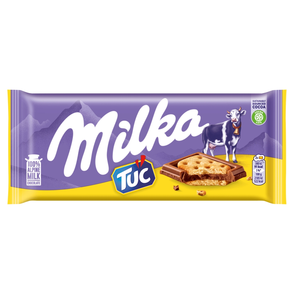 MILKA Czekolada mleczna z krakersami Tuc 87 g
