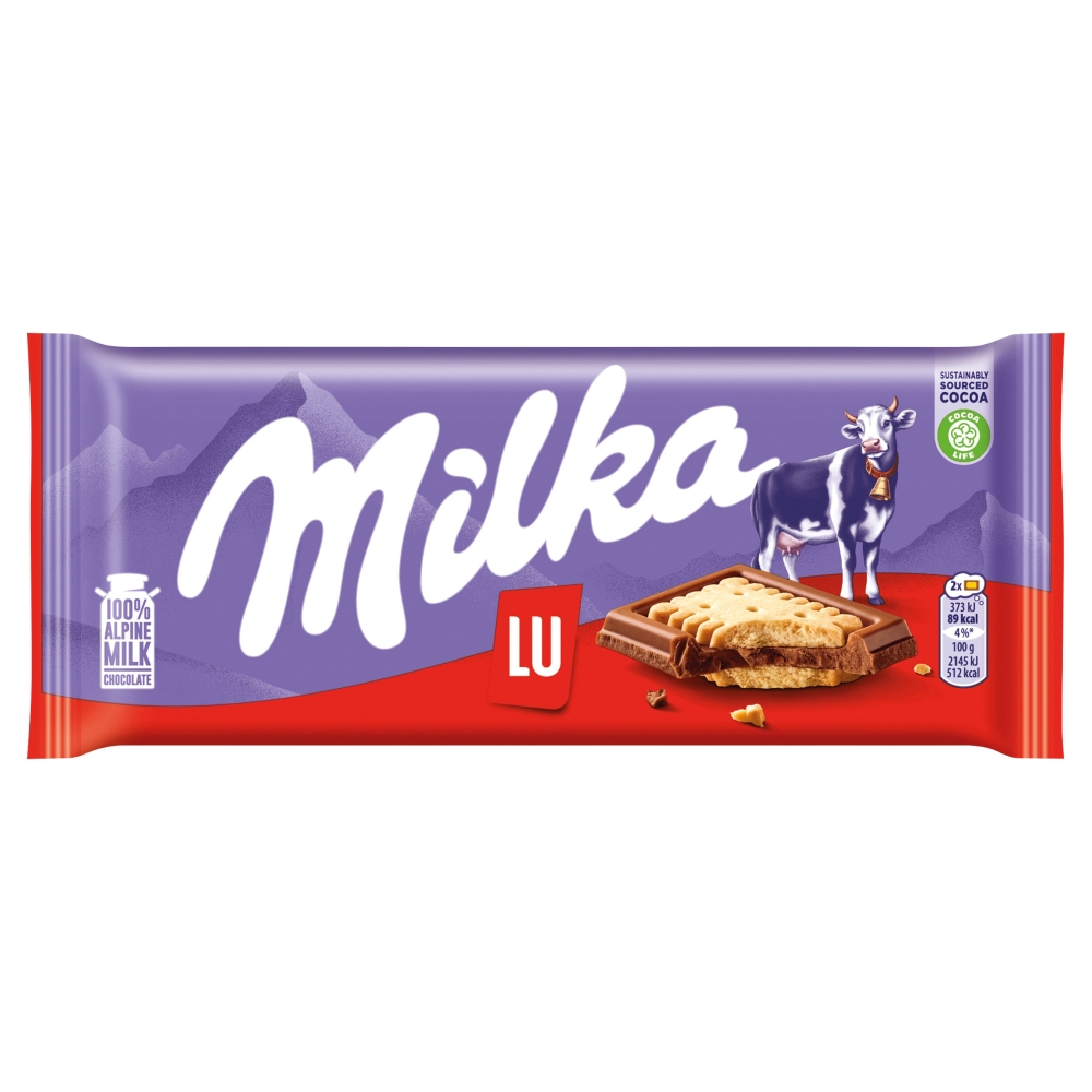 MILKA Czekolada mleczna z ciasteczkami Lu 87 g
