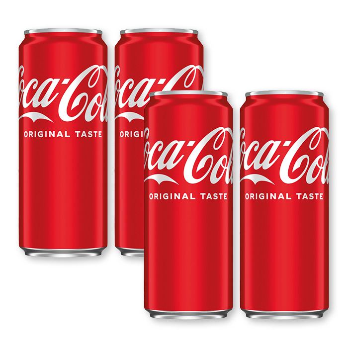 COCA-COLA Napój gazowany puszka x4