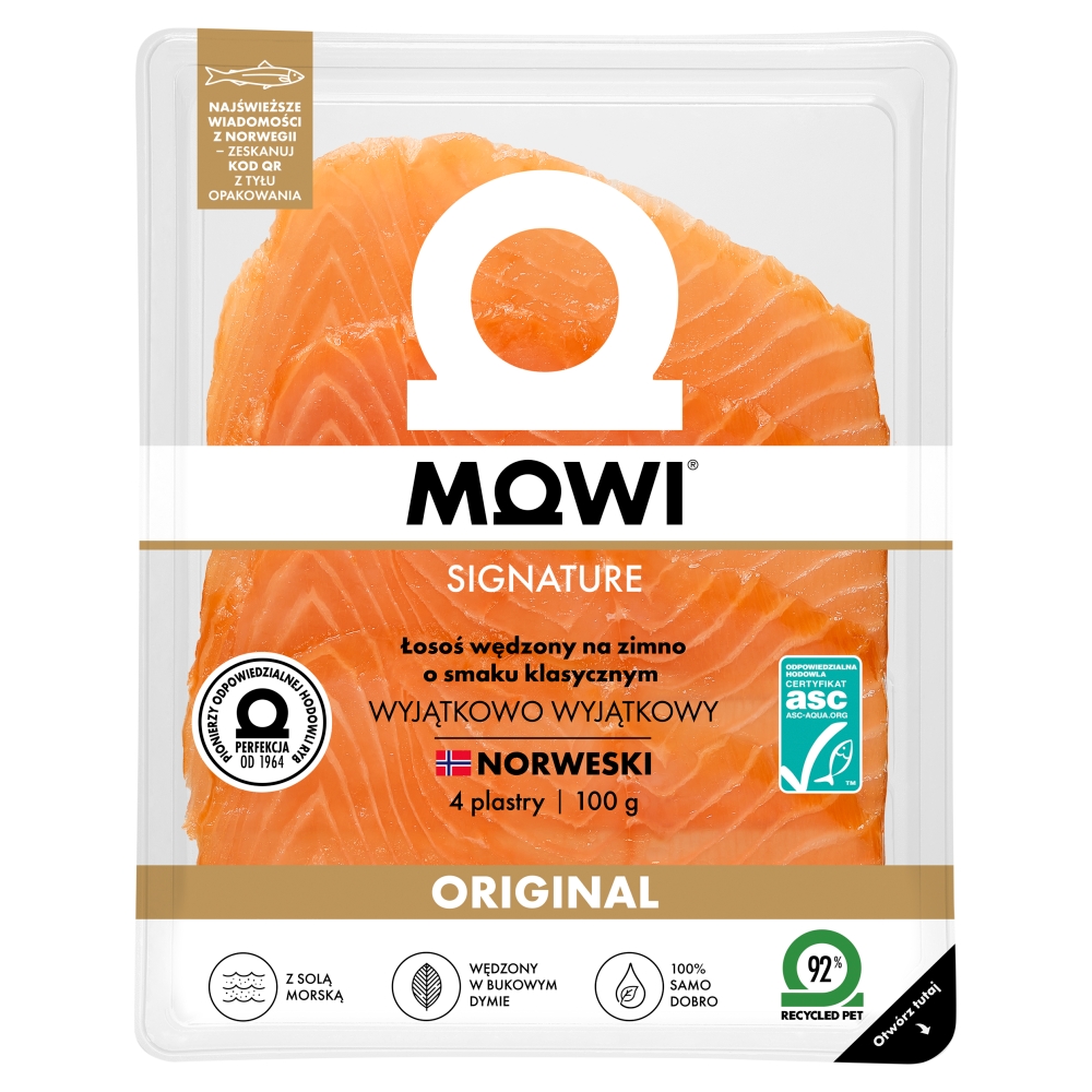 MOWI SIGNATURE Łosoś wędzony na zimno klasyczny