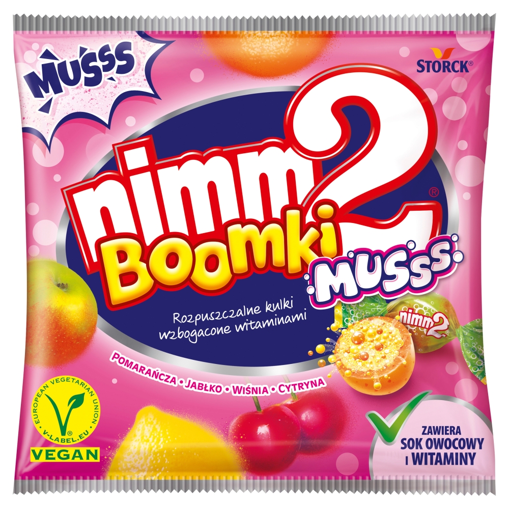 NIMM2 BOOMKI Rozpuszczalne cukierki owocowe 90 g