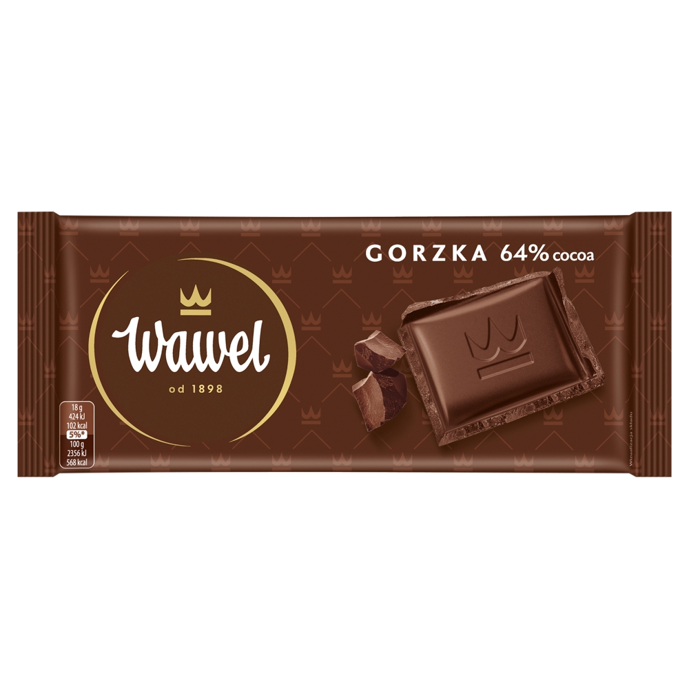 WAWEL Czekolada gorzka 64% 90 g