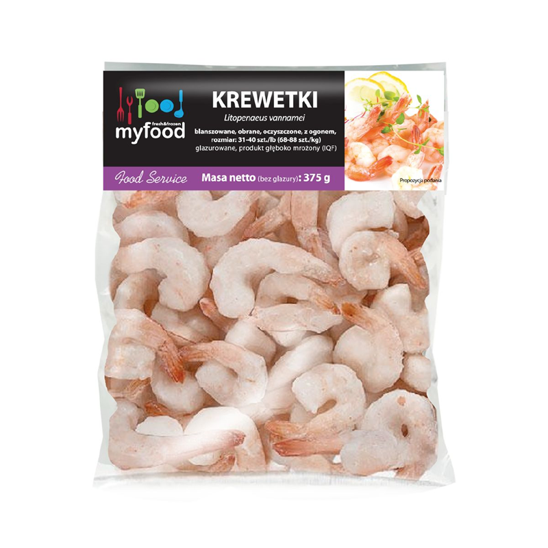 MYFOOD Krewetki mrożone