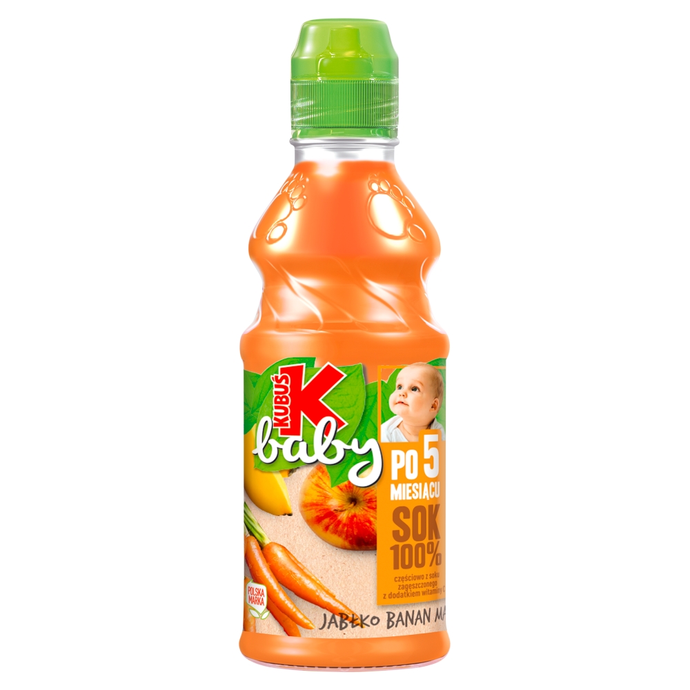 KUBUŚ BABY Sok 100% po 5 miesiącu jabłko banan marchew 300 ml