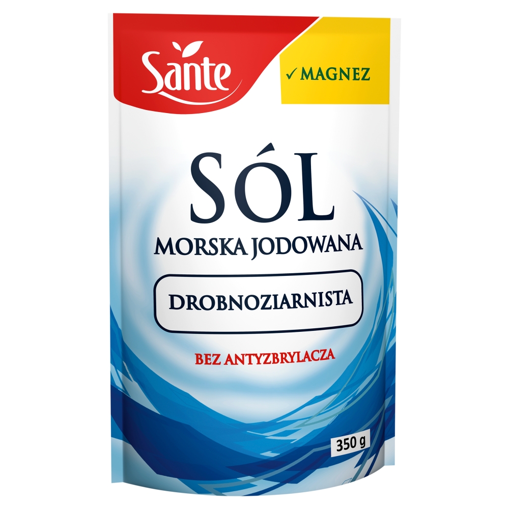 SANTE Sól morska jodowana drobnoziarnista 350 g