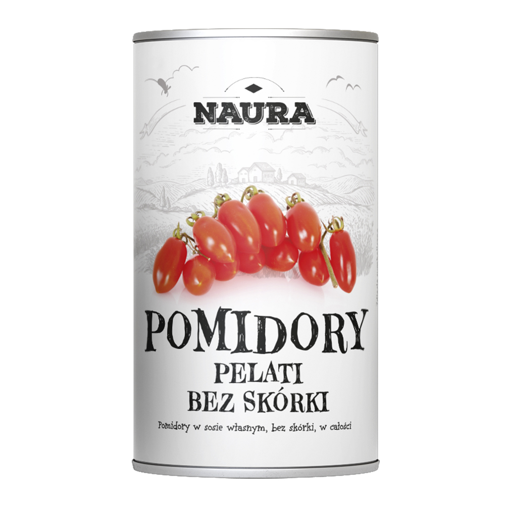 NAURA Pomidory Pelati całe bez skóry 400 g