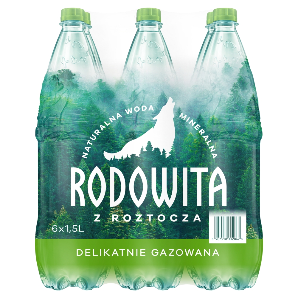 RODOWITA Woda mineralna delikatnie gazowana 6-pak 9000 ml