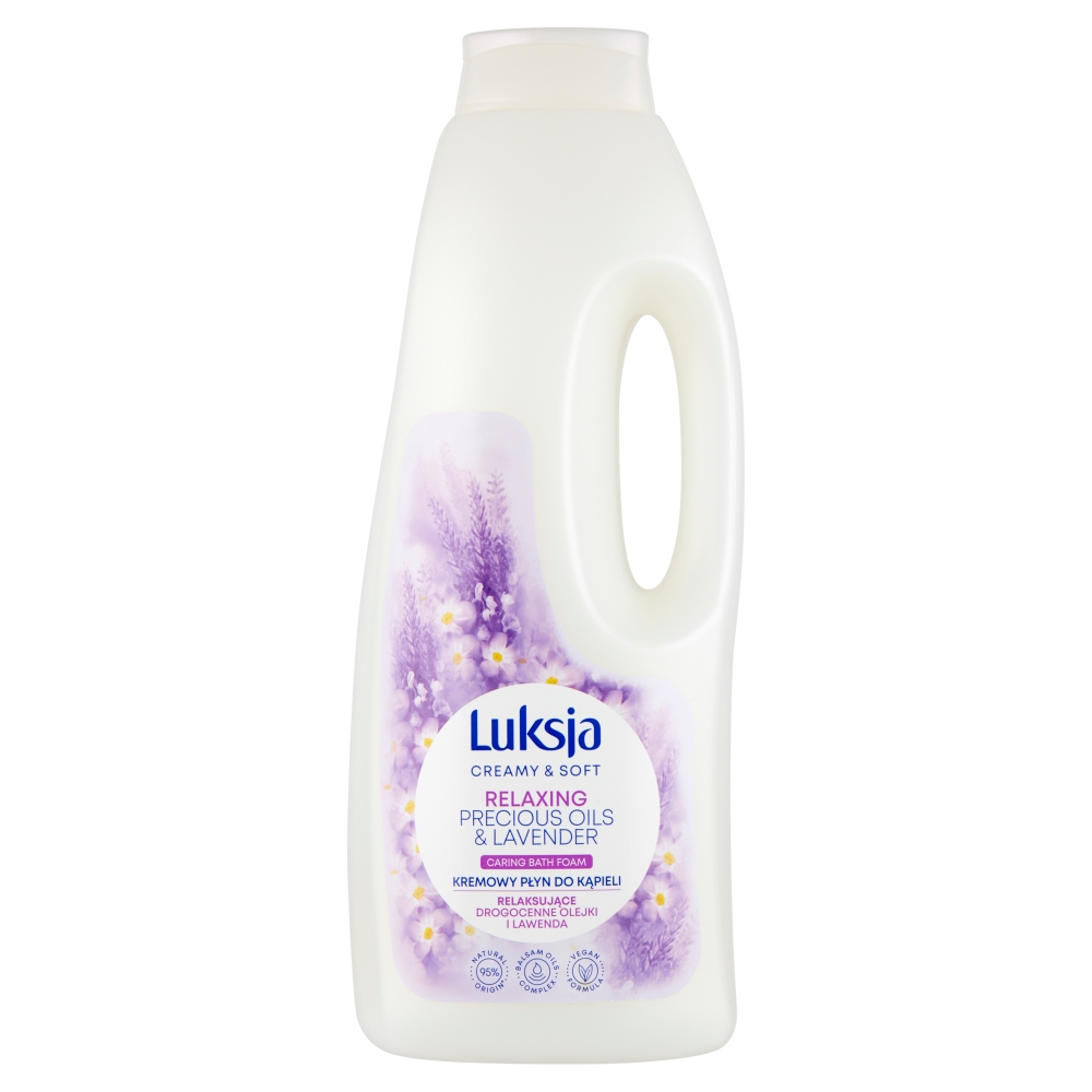 LUKSJA CERAMY & SOFT Kremowy płyn do kąpieli relaksujące drogocenne olejki lawenda 1500 ml