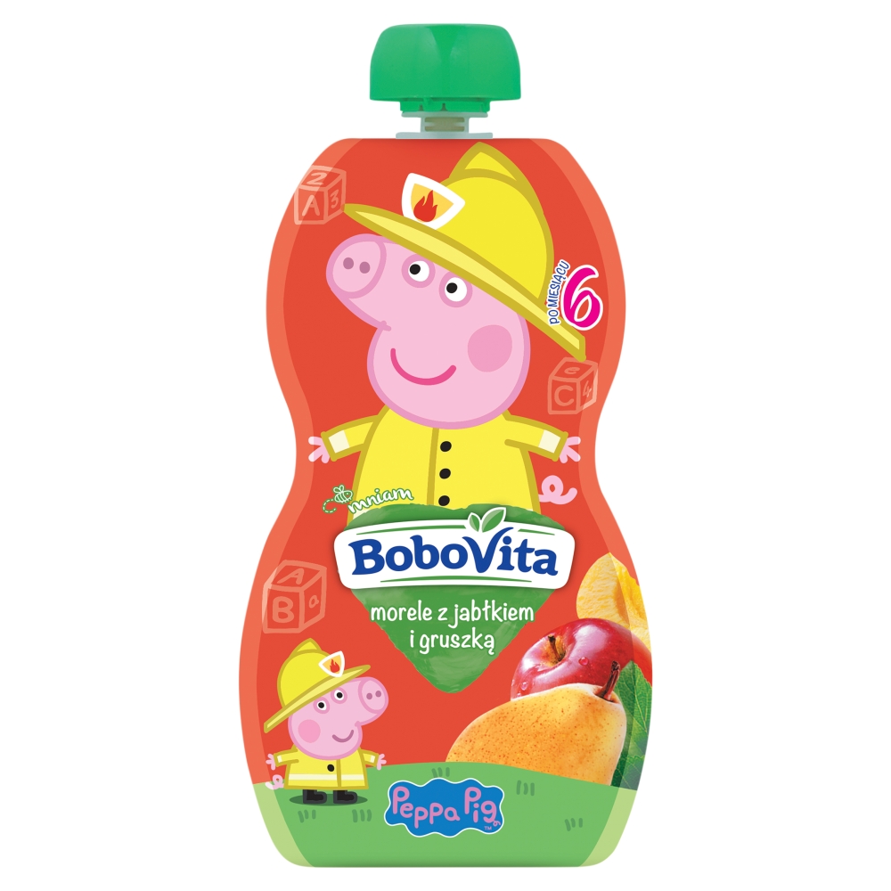 BOBOVITA Mus morele z jabłkiem i gruszką po 6 miesiącu 100 g