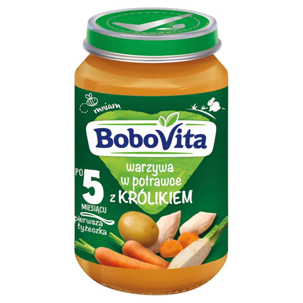BOBOVITA Warzywa w potrawce z królikiem po 5 miesiącu 190 g