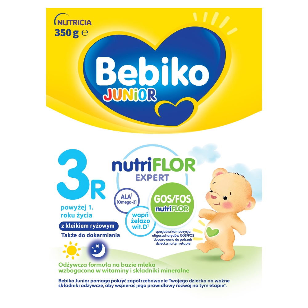 BEBIKO JUNIOR 3R Odżywcza formuła na bazie mleka dla dzieci powyżej 1. roku życia 350 g