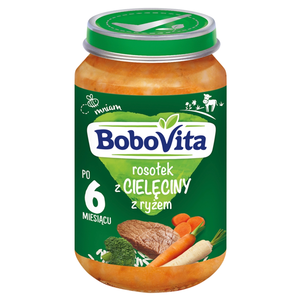 BOBOVITA Rosołek z cielęciny z ryżem po 6 miesiącu 190 g