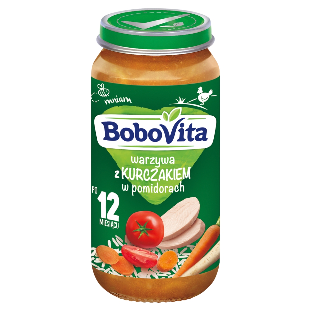 BOBOVITA Warzywa z kurczakiem w pomidorach po 12 miesiącu 250 g