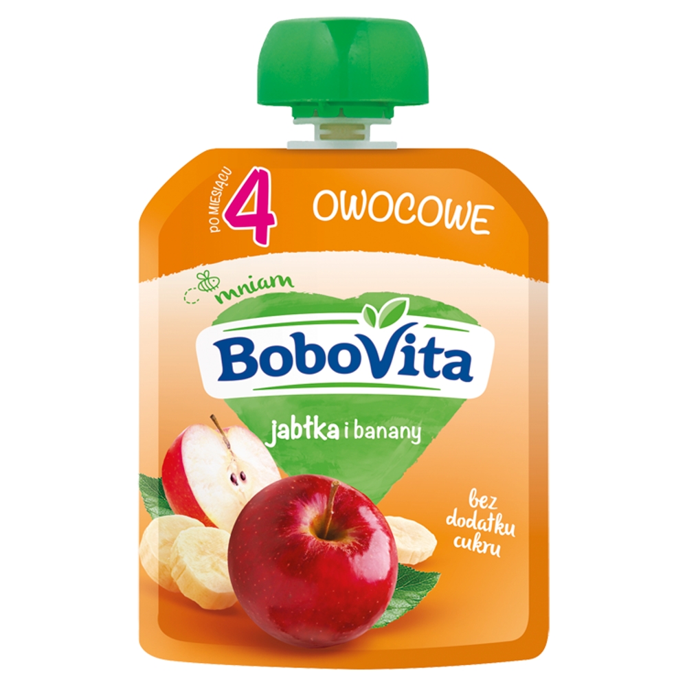 BOBOVITA Mus jabłka i banany po 4. miesiącu