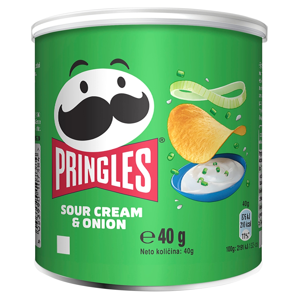 PRINGLES Chipsy o smaku śmietanowo-cebulowym 40 g