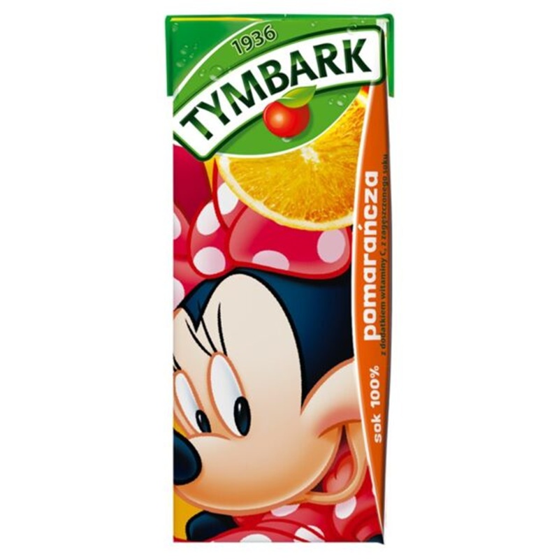 TYMBARK Sok 100 % pomarańcza 200 ml