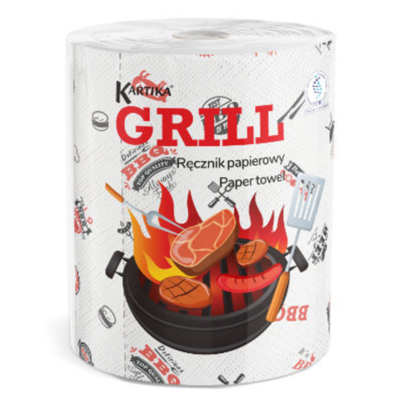 KARTIKA Ręcznik papierowy 3-warstwowy grill 1 szt.
