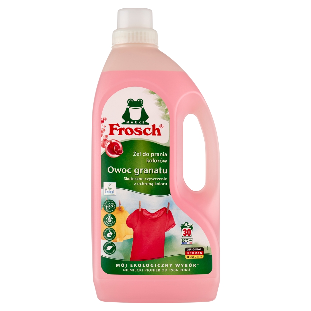 FROSCH Żel do prania tkanin kolorowych Owoc Granatu 1500 ml