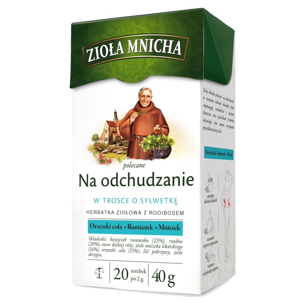 ZIOŁA MNICHA Herbatka ziołowa z rooibosem na odchudzanie 20 szt. 40 g