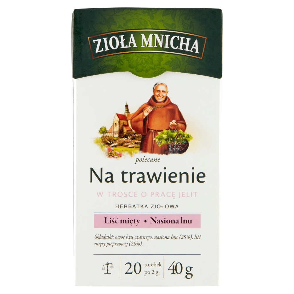 ZIOŁA MNICHA Herbatka ziołowa z rooibosem na trawienie 20 szt. 40 g