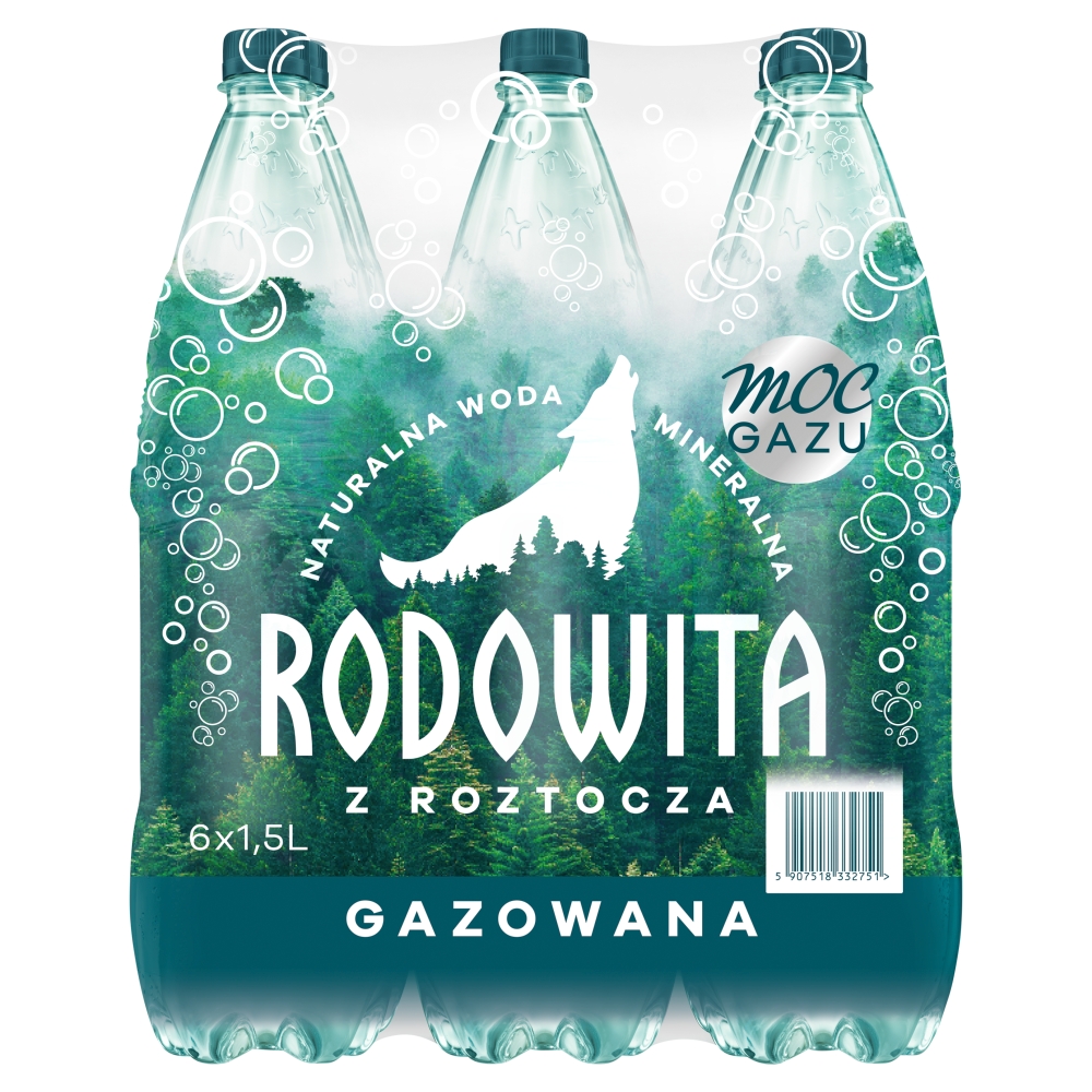 RODOWITA Woda mineralna gazowana 6-pak 9000 ml