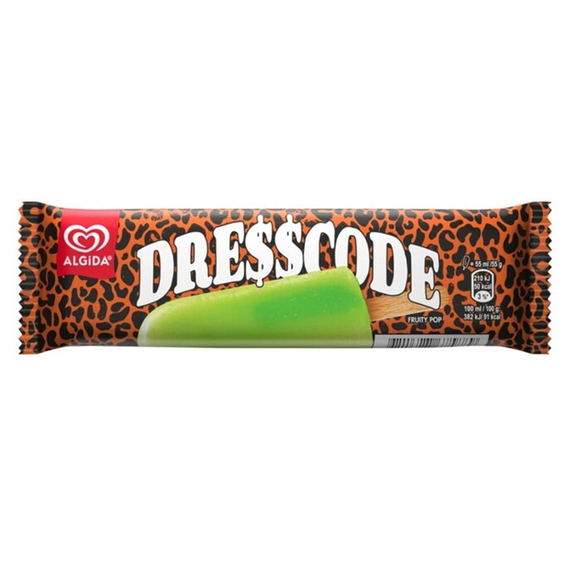 ALGIDA Lody o smaku wieloowocowym Dresscode 55 ml