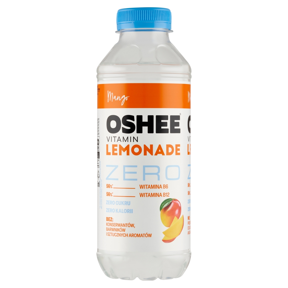OSHEE VITAMIN LEMONADE ZERO Napój niegazowany o smaku mango bez cukru 555 ml
