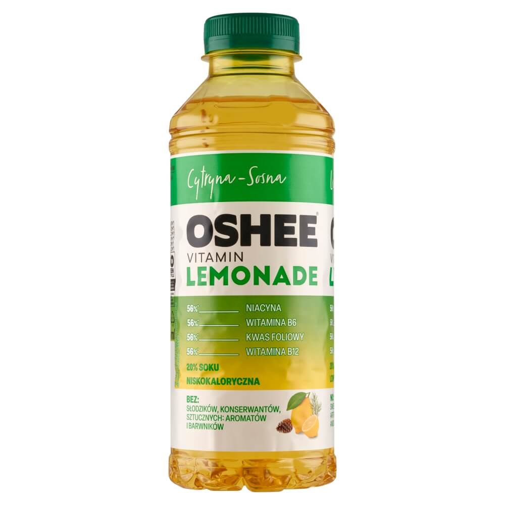 OSHEE VITAMIN LEMONADE Napój niegazowany o smaku cytrynowo-sosnowym 555 ml