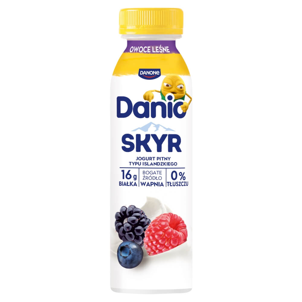 DANONE DANIO SKYR Jogurt pitny typu islandzkiego o smaku owoców leśnych 270 g