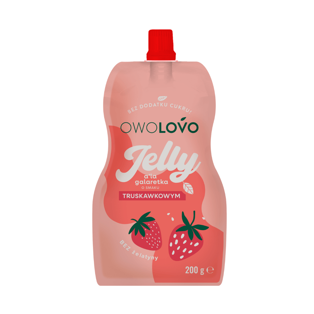 OWOLOVO JELLY Galaretka o smaku truskawkowym 200 g