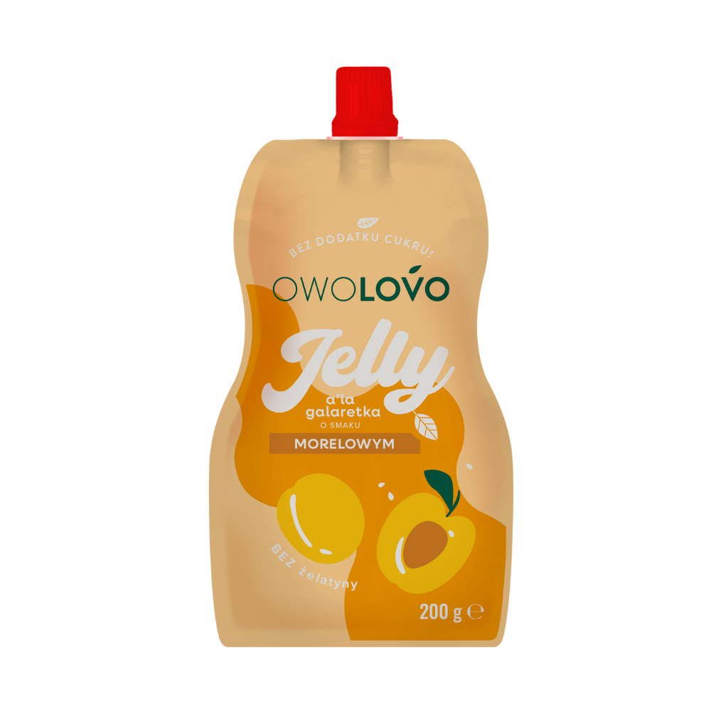 OWOLOVO JELLY Galaretka o smaku morelowym 200 g