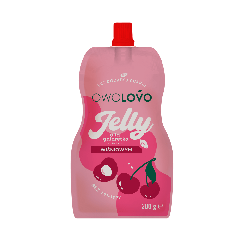 OWOLOVO JELLY Galaretka o smaku wiśniowym 200 g