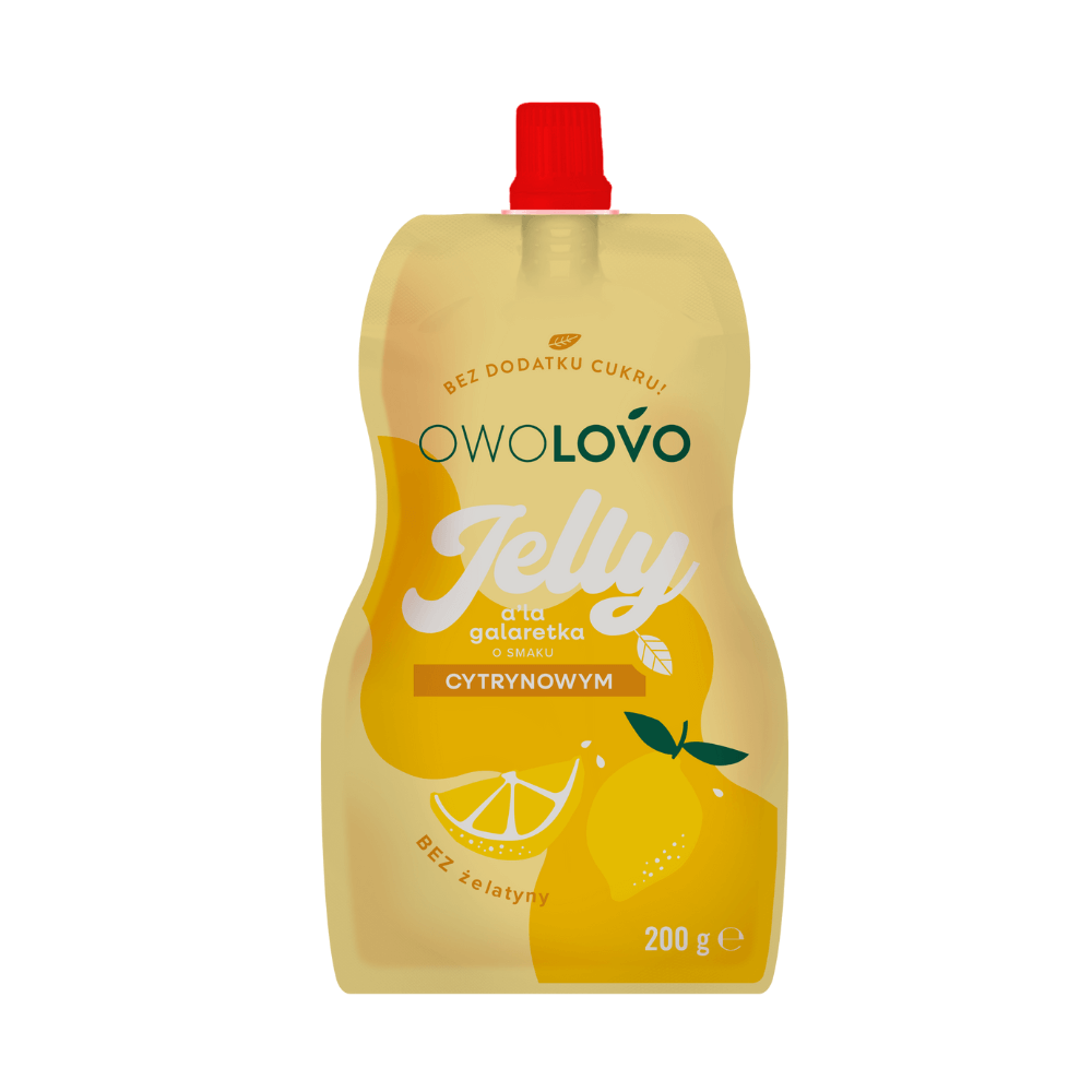 OWOLOVO JELLY Galaretka o smaku cytrynowym 200 g