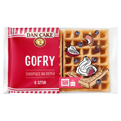 DAN CAKE Gofry 6 szt. 250 g